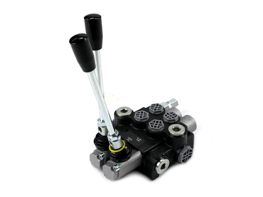 Rozdzielacz hydrauliczny 2-sekcyjny 40l 1 sekcja z zatrzaskiem voima Rozdzielacz hydrauliczny 2-sekcyjny 40l 1 sekcja z zatrzaskiem voima - obrazek 2