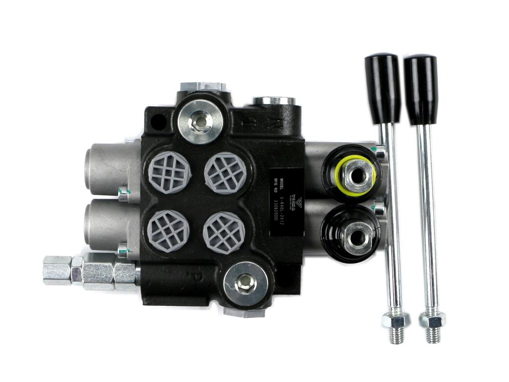 Rozdzielacz hydrauliczny 2-sekcyjny 40l 1 sekcja z zatrzaskiem voima Rozdzielacz hydrauliczny 2-sekcyjny 40l 1 sekcja z zatrzaskiem voima - obrazek 3