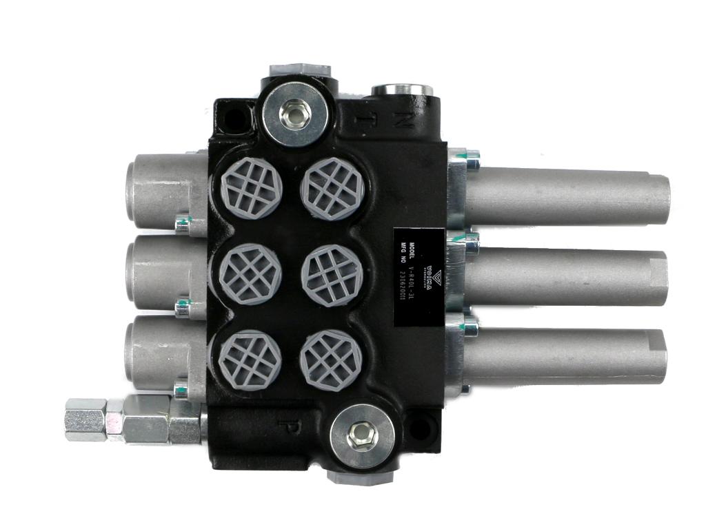 Rozdzielacz hydrauliczny 3-sekcyjny 40l sterowany na linkę voima Rozdzielacz hydrauliczny 3-sekcyjny 40l sterowany na linkę voima - obrazek 3