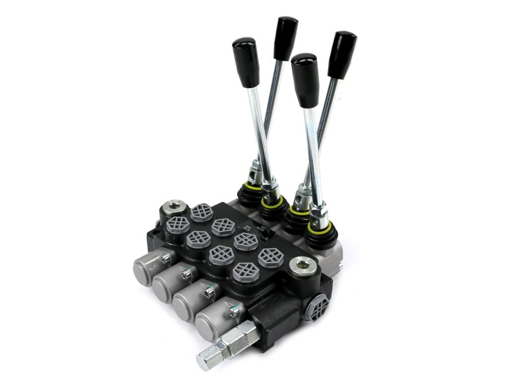 Rozdzielacz hydrauliczny 4-sekcyjny 40l 4-sekcje z zatrzaskiem voima