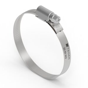 Opaska zaciskowa 32-50 ślimakowa obejma w2 stal nierdzewna szerokość 9mm teger 50szt