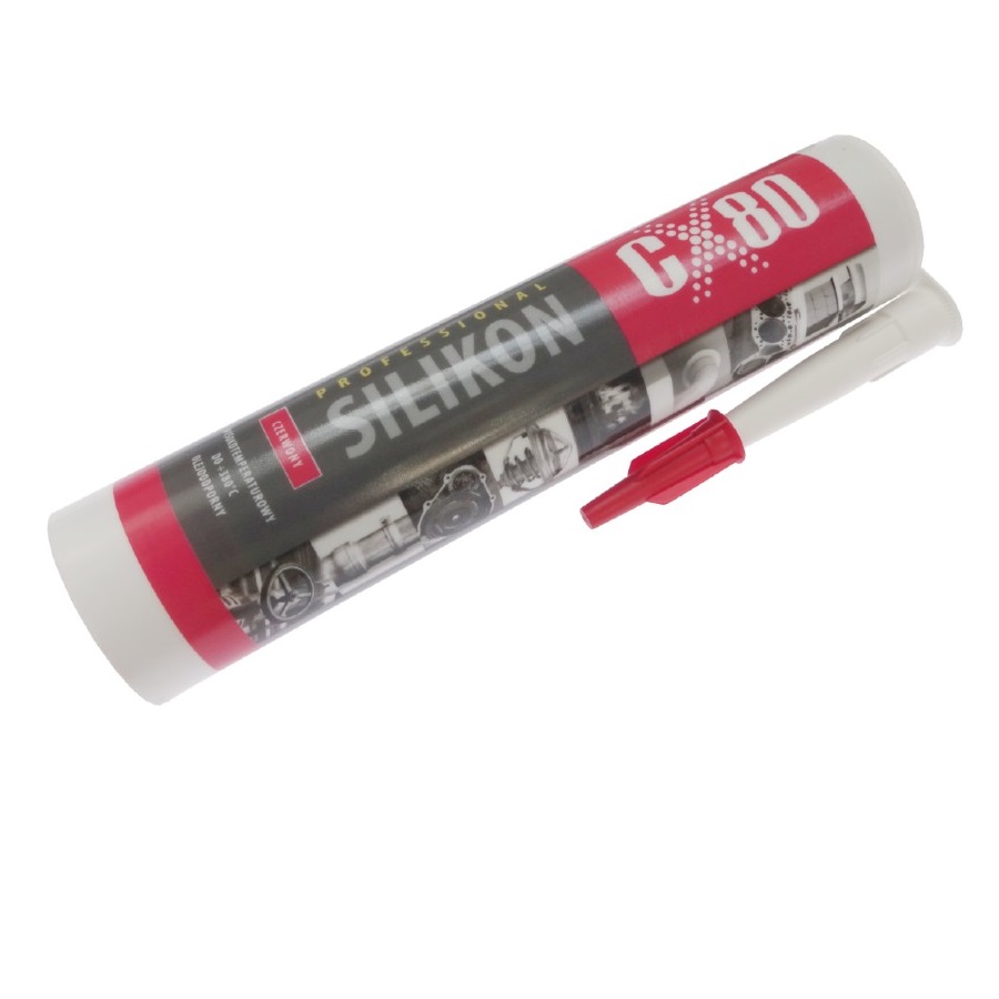 Silikon Wysokotemperaturowy Kartusz 310ml Od -65°C Do +260°C Czerwony Cx-80 Silikon Wysokotemperaturowy Kartusz 310ml Od -65°C Do +260°C Czerwony Cx-80 - obrazek 2