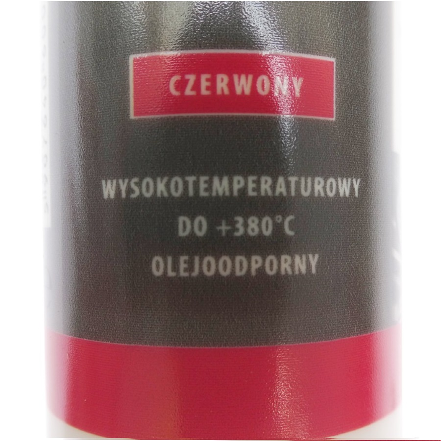 Silikon Wysokotemperaturowy Kartusz 310ml Od -65°C Do +260°C Czerwony Cx-80 Silikon Wysokotemperaturowy Kartusz 310ml Od -65°C Do +260°C Czerwony Cx-80 - obrazek 3