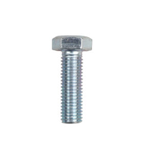 Śruba Z Łbem 6-Kątnym Pełny Gwint M14x45 Kl.8.8 Din933 Ocynk Biały