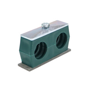 Uchwyt Polipropylenowy Podwójny Do Rur I Przewodów Fi 32mm Śruby Z Łbami