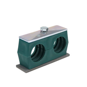 Uchwyt Polipropylenowy Podwójny Do Rur I Przewodów Fi 35mm Śruby Z Łbami