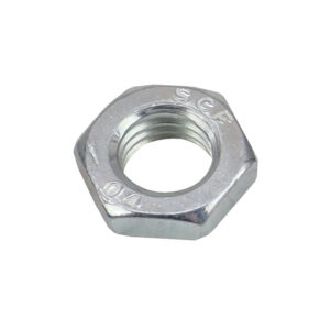 Nakrętka 6-Kątna Niska M12x1,5 Drobnozwojowa Din439 Ocynk Bialy