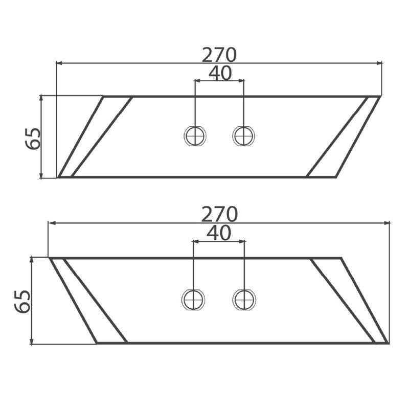 Dłuto Nakładka Lemiesza Lewa Kverneland 063090 Dłuto Nakładka Lemiesza Lewa Kverneland 063090 - obrazek 2