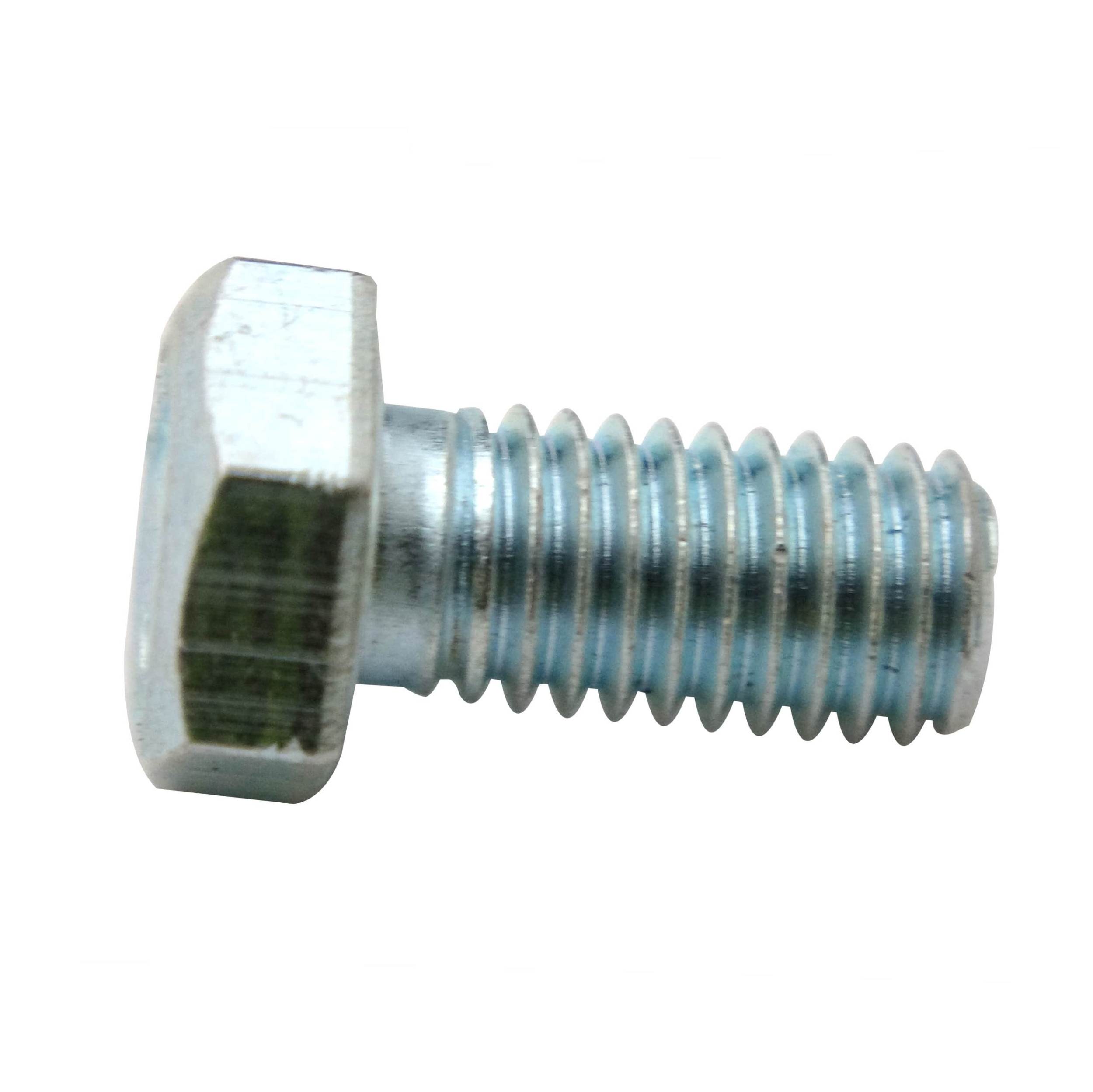 Śruba Z Łbem 6-Kątnym Pełny Gwint M8x16 Kl.5.8 Din933 Ocynk Biały