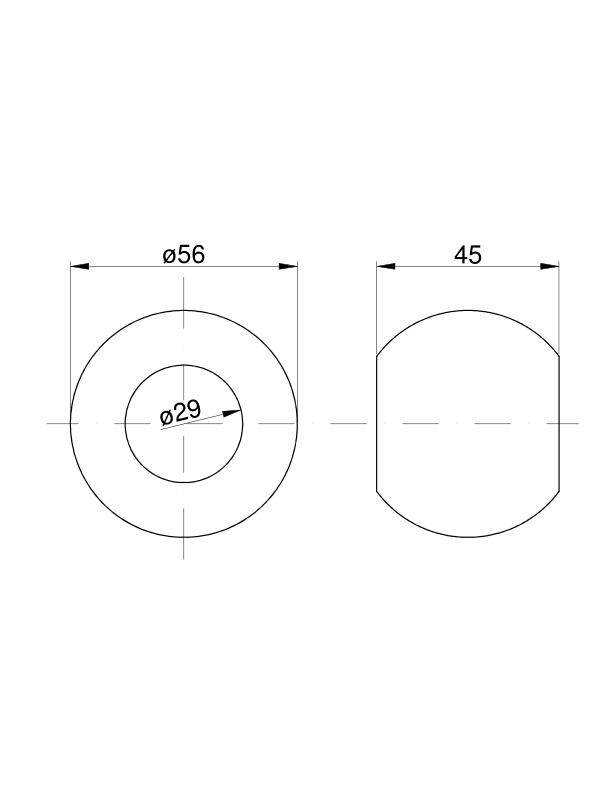 Kula ramienia podnośnika kat.2 56x28 Kula ramienia podnośnika kat.2 56x28 - obrazek 2