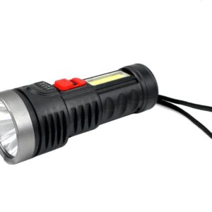 Latarka uniwersalna obudowa z abs diody led xpe cob 250 lm z funkcją warsztatową ładowana usb teger