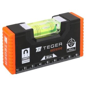Poziomnica aluminiowa/magnetyczna 10 cm extreme teger