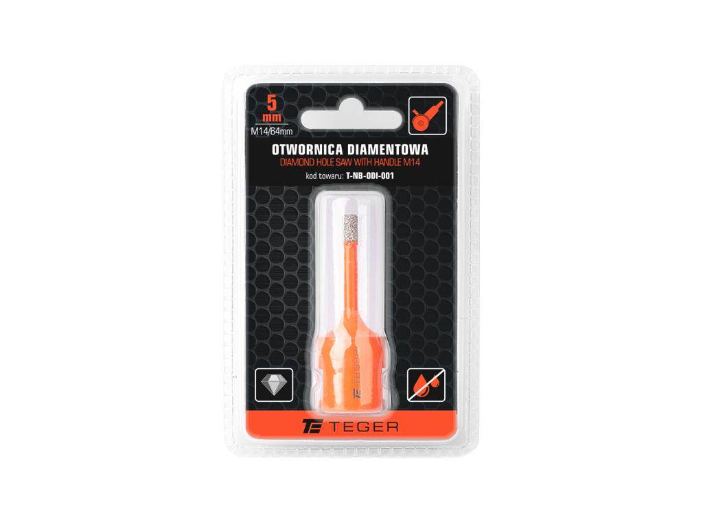 Otwornica diamentowa z uchwytem m14/5mm teger Otwornica diamentowa z uchwytem m14/5mm teger - obrazek 3