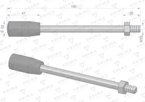 Dźwignia do rozdzielacza hydraulicznego 40l voima - obrazek 2
