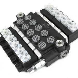 Rozdzielacz hydrauliczny 5-sekcyjny sterowany elektrycznie 12v 40l voima