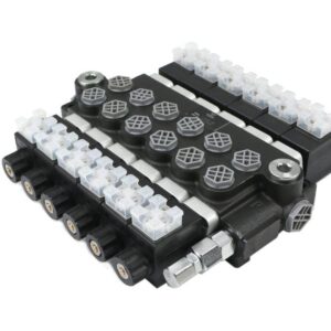 Rozdzielacz hydrauliczny 6-sekcyjny sterowany elektrycznie 12v 40l voima