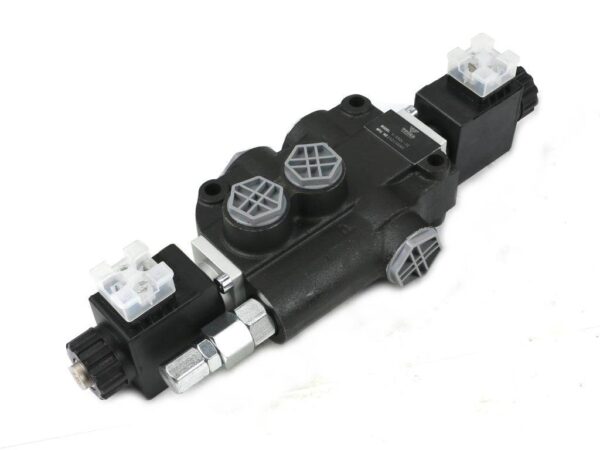 Rozdzielacz hydrauliczny 1-sekcyjny sterowany elektrycznie 12v 80l voima