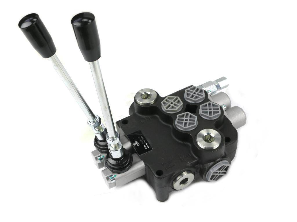 Rozdzielacz hydrauliczny 2-sekcyjny 80l z zatrzaskami voima