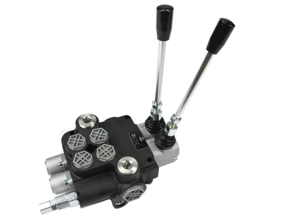 Rozdzielacz hydrauliczny 2-sekcyjny 80l z zatrzaskami voima Rozdzielacz hydrauliczny 2-sekcyjny 80l z zatrzaskami voima - obrazek 2