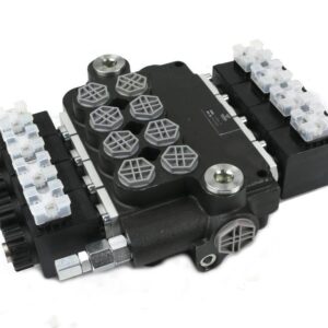 Rozdzielacz hydrauliczny 4-sekcyjny sterowany elektrycznie 12v 80l voima