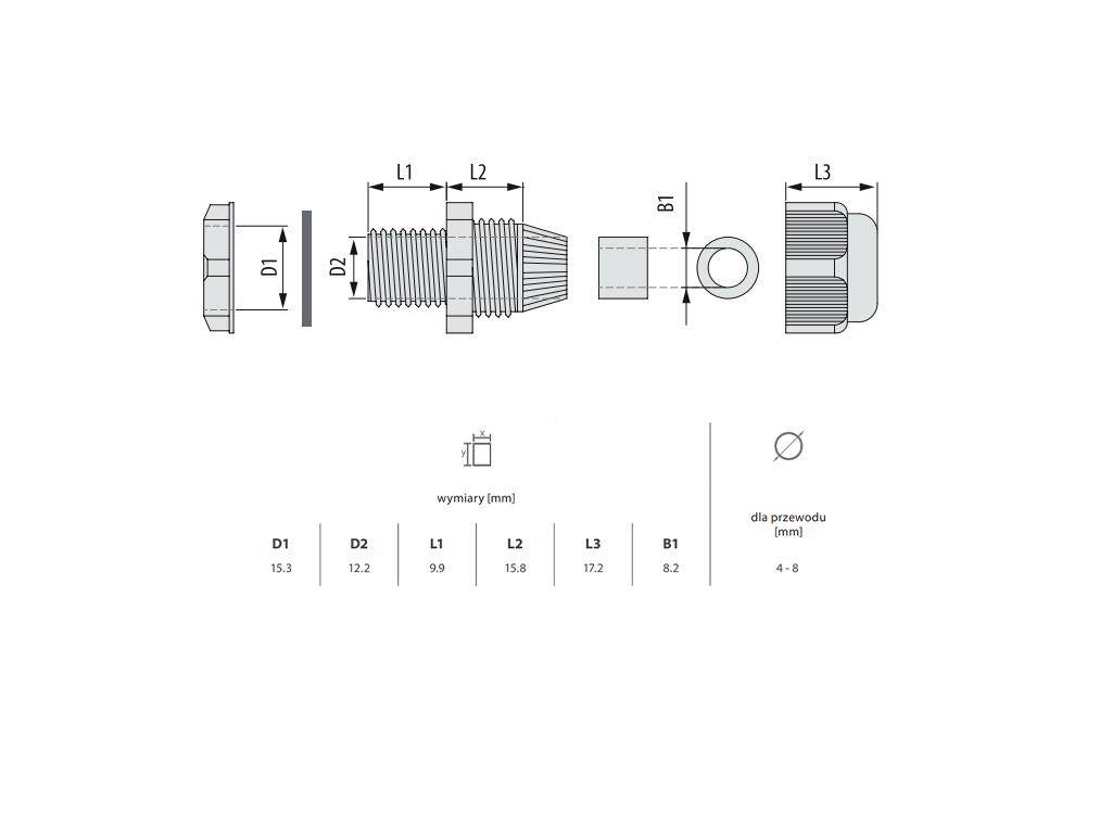 Uniwersalna hermetyczna prostokątna puszka łączeniowa z dławicami x3 ip66 Uniwersalna hermetyczna prostokątna puszka łączeniowa z dławicami x3 ip66 - obrazek 3