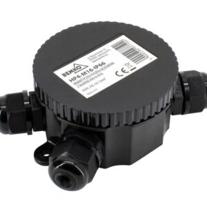 Uniwersalna hermetyczna okrągła zakręcana puszka łączeniowa z dławicami x4 ip66