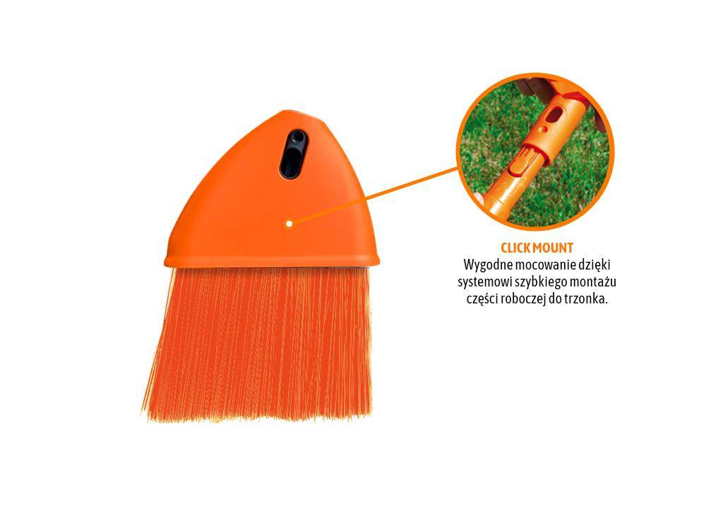 Miotła do zamiatania premium mała mocowanie click teger Miotła do zamiatania premium mała mocowanie click teger - obrazek 3