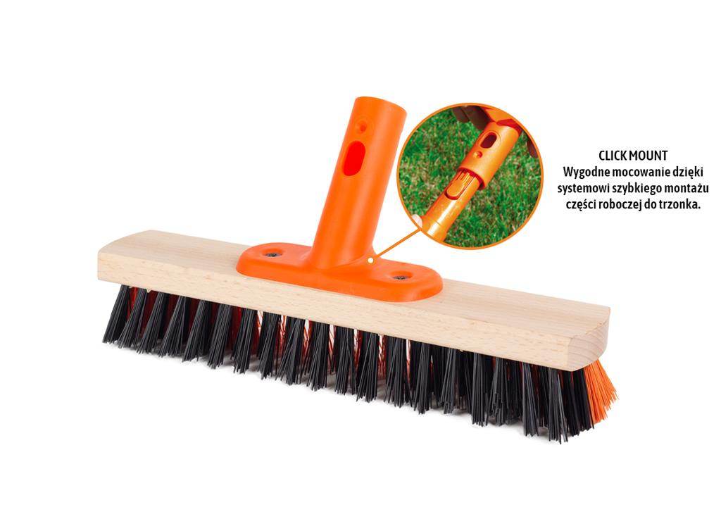 Szczotka do prac budowlanych premium szober 55x300mm mocowanie click teger Szczotka do prac budowlanych premium szober 55x300mm mocowanie click teger - obrazek 2