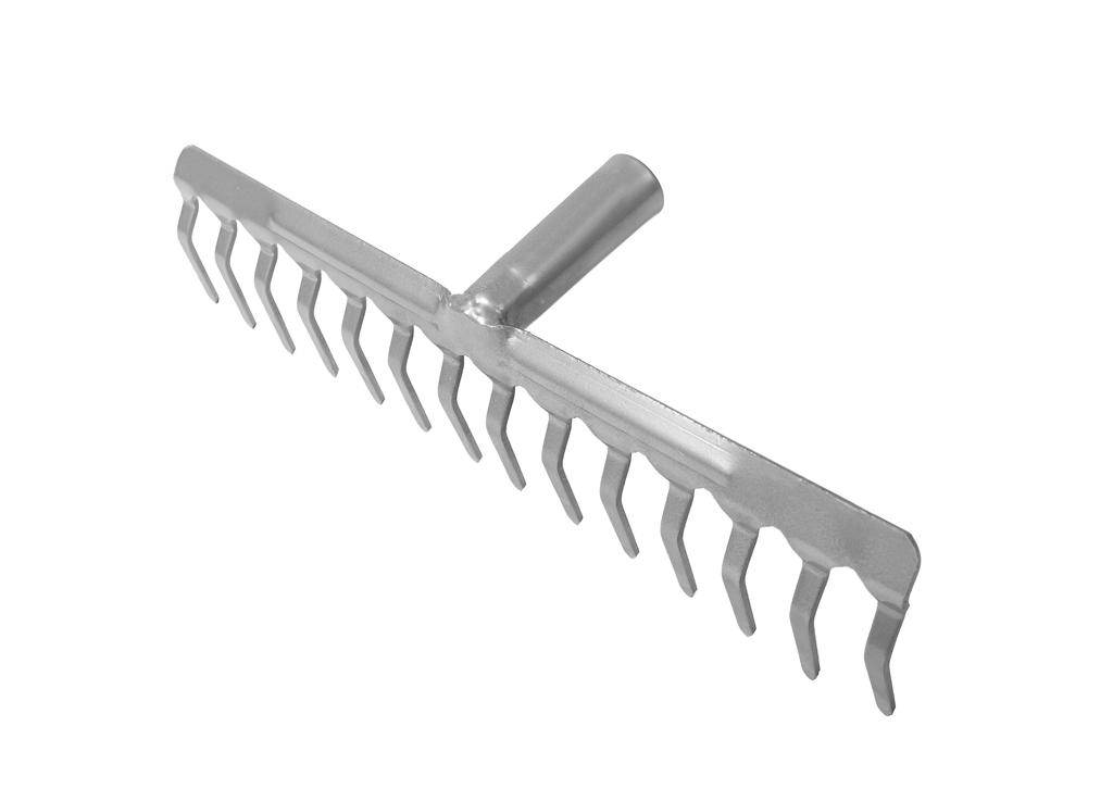 Grabie metalowe 14 zębne mocowanie click teger