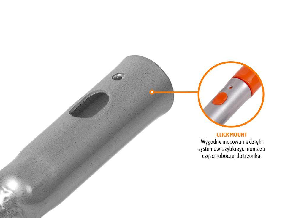 Grabie metalowe 14 zębne mocowanie click teger Grabie metalowe 14 zębne mocowanie click teger - obrazek 3