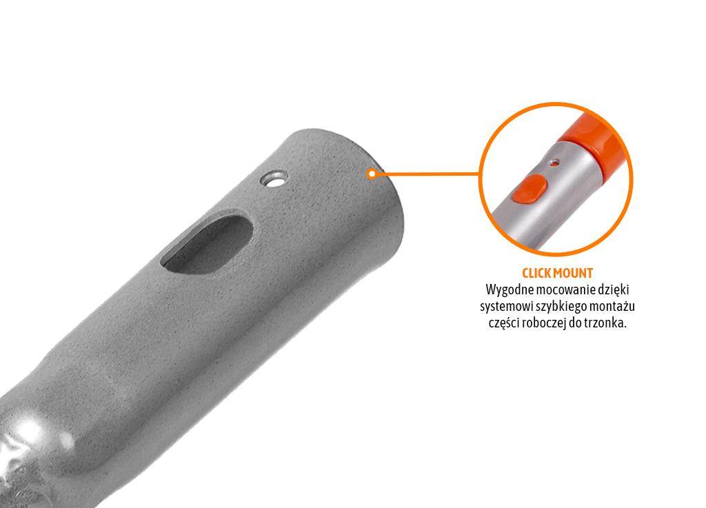 Motyczka metalowa haczko-pazurki 3 zębne do usuwania chwastów i aeracji gleby mocowanie click teger Motyczka metalowa haczko-pazurki 3 zębne do usuwania chwastów i aeracji gleby mocowanie click teger - obrazek 3