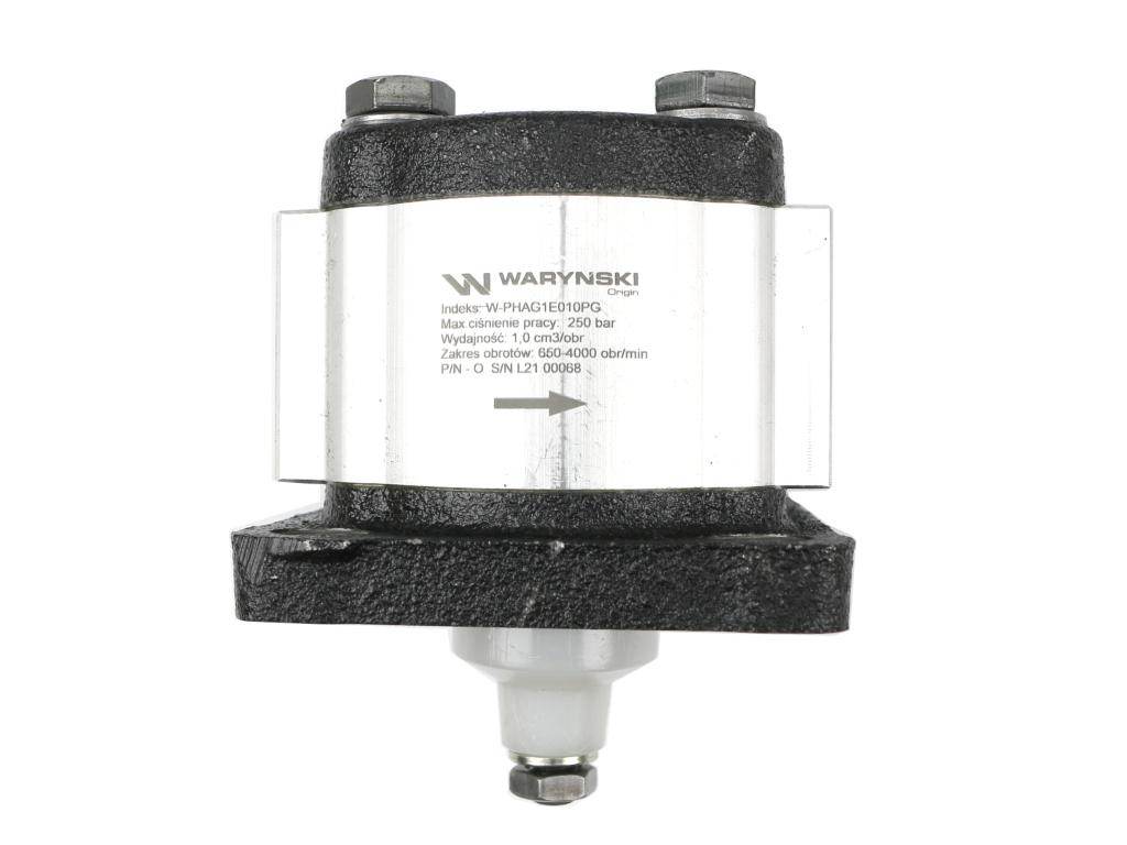 Pompa hydrauliczna zębata 1.0cm3 grupa 1 typ europejski wałek 18 przyłącza obustronnie gwinty wewnętrzne 3/8 obroty prawe max.250 bar waryński Pompa hydrauliczna zębata 1.0cm3 grupa 1 typ europejski wałek 18 przyłącza obustronnie gwinty wewnętrzne 3/8 obroty prawe max.250 bar waryński - obrazek 3