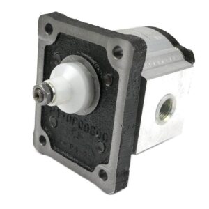 Pompa hydrauliczna zębata 2.5cm3 grupa 1 typ europejski wałek 18 przyłącza obustronnie gwinty wewnętrzne 3/8 obroty prawe max.260 bar waryński