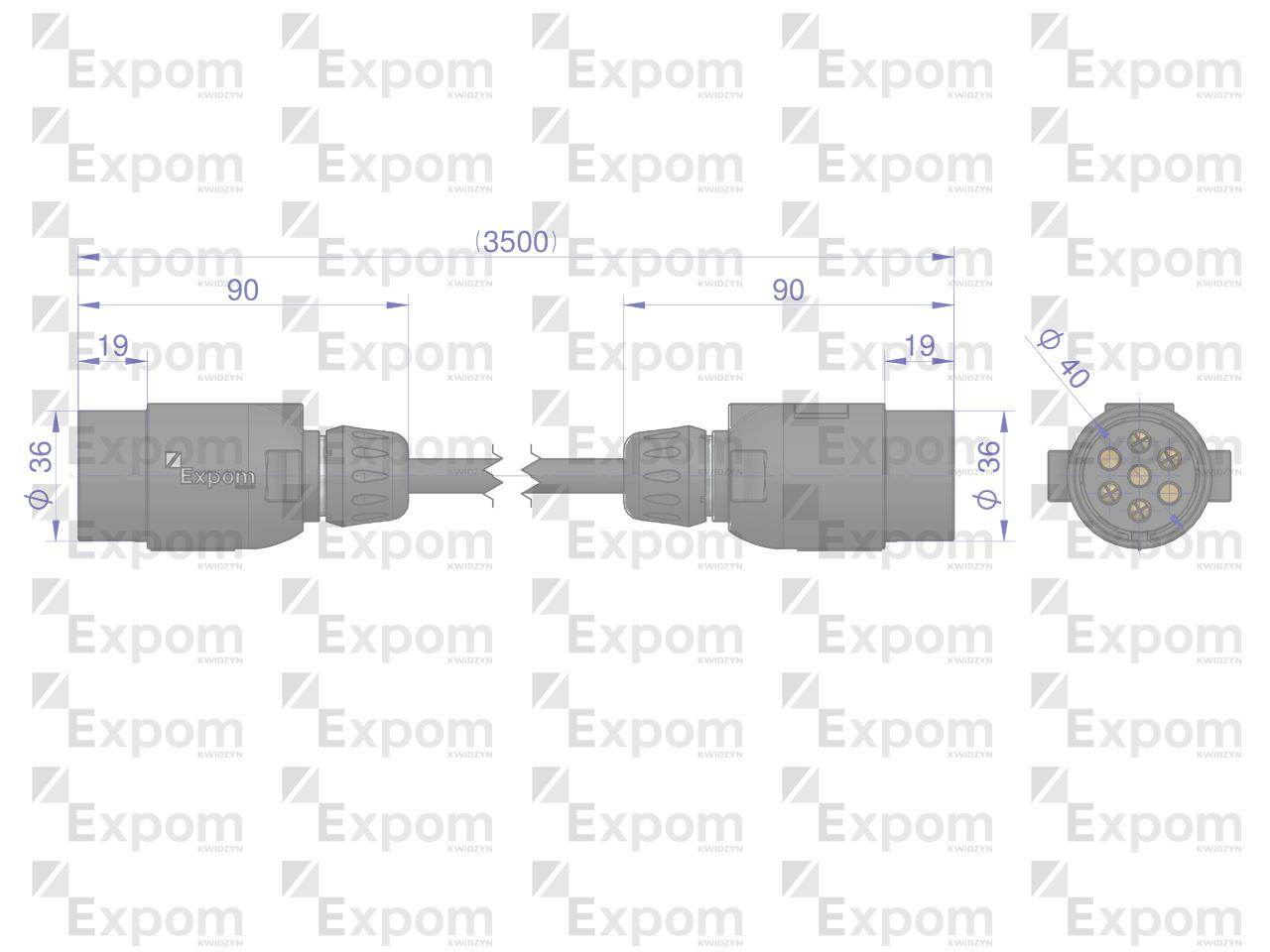 Złącze elektryczne 3.5x7 typu wtyczka wtyczka expom kwidzyn eu Złącze elektryczne 3.5x7 typu wtyczka wtyczka expom kwidzyn eu - obrazek 2