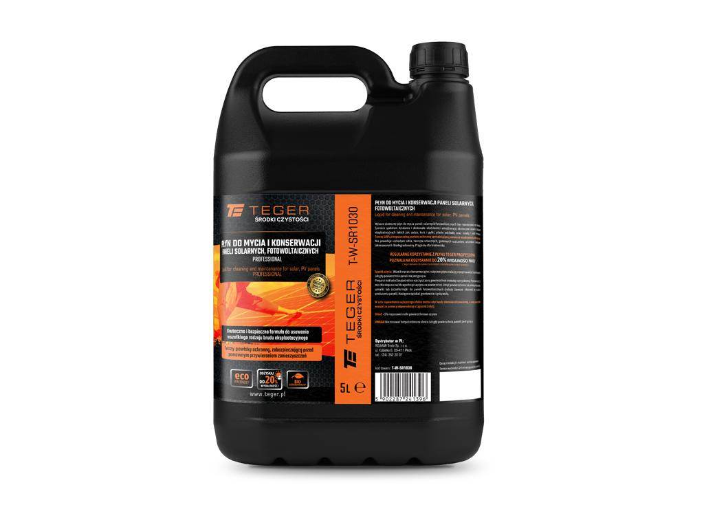 Płyn do mycia i konserwacji paneli solarnych i fotowoltaicznych professional 5l teger