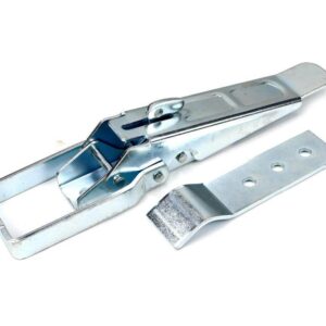 Spinaczzaczepzamek burty uniwersalny 310mm x30mm z zabezpieczeniemklamra wykonana z płaskownika