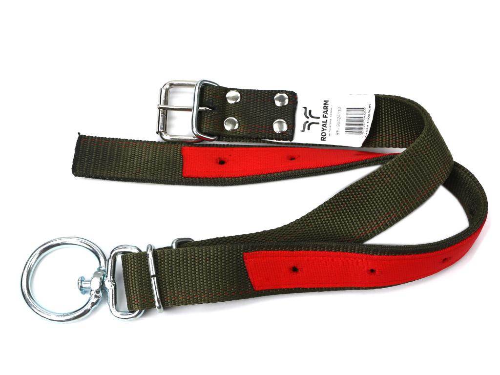 Obroża150 cmx4 cm z okrętką 8mm i rolką na klamrzeroyal farm Obroża150 cmx4 cm z okrętką 8mm i rolką na klamrzeroyal farm - obrazek 2