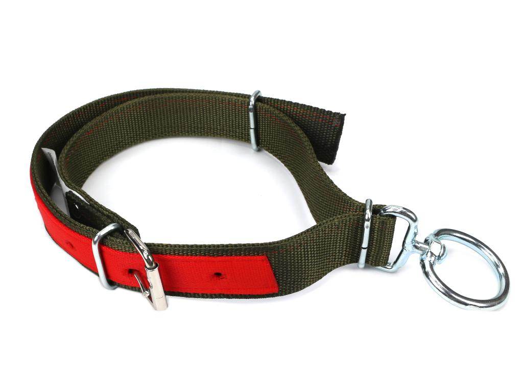 Obroża100 cmx4 cm z okrętką 8mm i rolką na klamrzeroyal farm