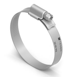 Opaska zaciskowa wzmocniona 32-50 ślimakowa obejma w2 stal nierdzewna szerkość 12mm teger 50szt