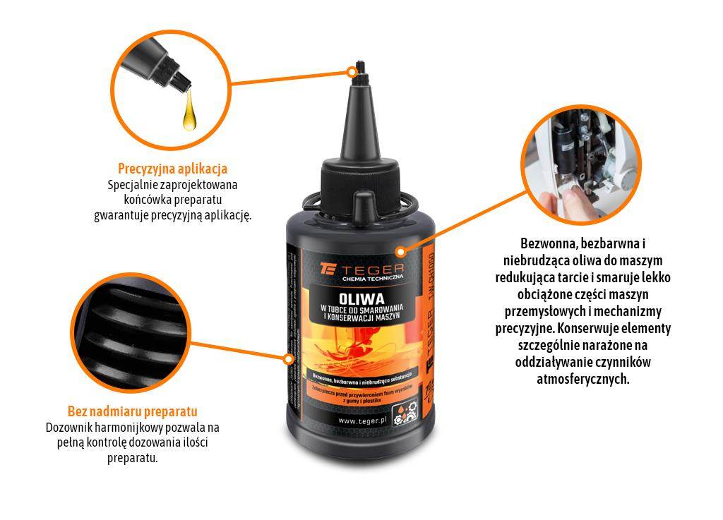 Oliwa w tubce do smarowania i konserwacji maszyn70 mlteger Oliwa w tubce do smarowania i konserwacji maszyn70 mlteger - obrazek 2