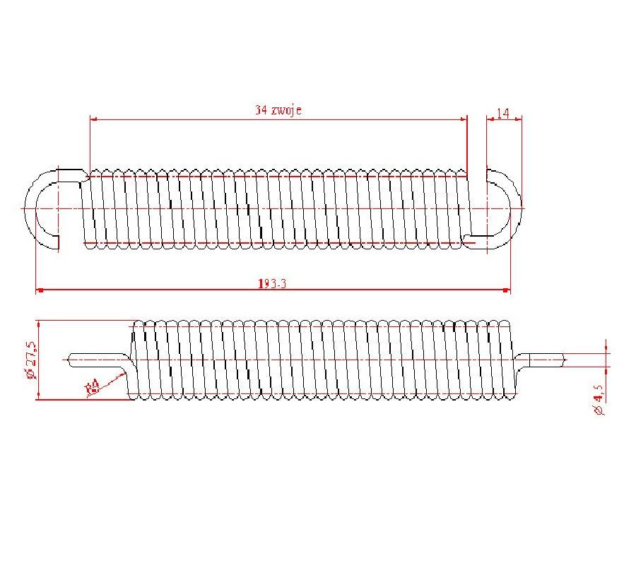 Sprężyna Siedzenia C-385 Polska Sprężyna Siedzenia C-385 Polska - obrazek 2
