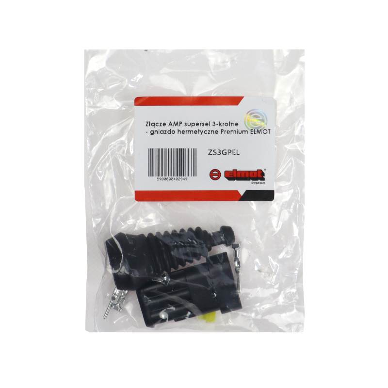 Złącze Amp Superseal 3-Krotne - Gniazdo Hermetyczne Premium Elmot Złącze Amp Superseal 3-Krotne - Gniazdo Hermetyczne Premium Elmot - obrazek 4