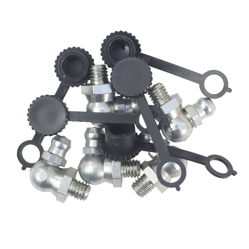 Komplet Smarowniczek M6x90 5szt Osłona Smarowniczki Czarna Pzl Hydral