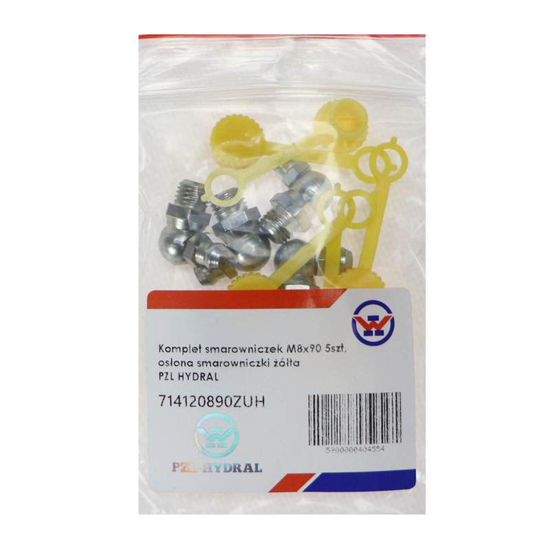 Komplet Smarowniczek M8x90 5szt Osłona Smarowniczki Żółta Pzl Hydral Komplet Smarowniczek M8x90 5szt Osłona Smarowniczki Żółta Pzl Hydral - obrazek 3