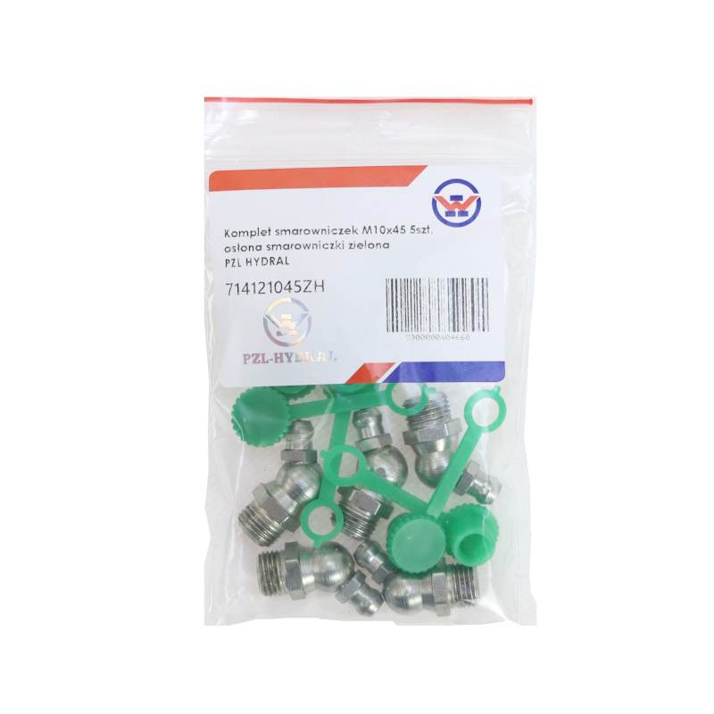 Komplet Smarowniczek M10x45 5szt Osłona Smarowniczki Zielona Pzl Hydral Komplet Smarowniczek M10x45 5szt Osłona Smarowniczki Zielona Pzl Hydral - obrazek 3
