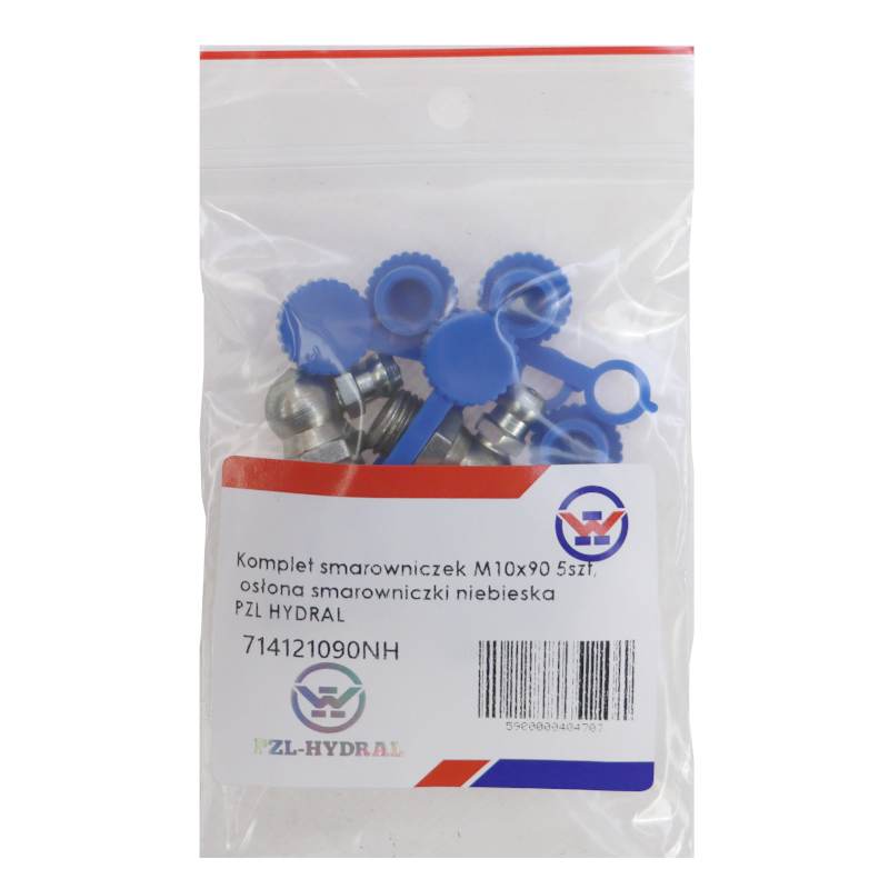 Komplet Smarowniczek M10x90 5szt Osłona Smarowniczki Niebieska Pzl Hydral Komplet Smarowniczek M10x90 5szt Osłona Smarowniczki Niebieska Pzl Hydral - obrazek 3