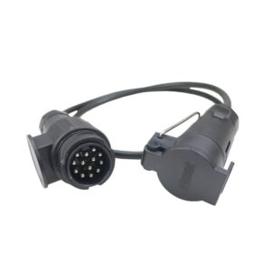 Adapter Przejściówka Gniazda Złącza Kablowy 13/7 12v Długość 1,0m Elmot