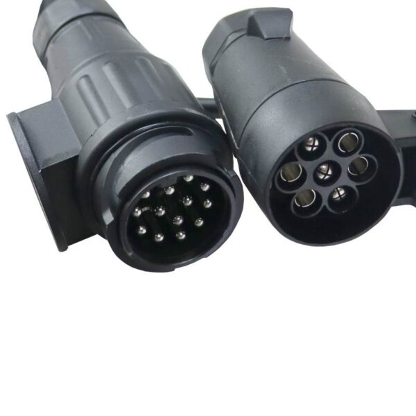 Adapter Przejściówka Gniazda Złącza Kablowy 13/7 12v Długość 1,0m Elmot - obrazek 3