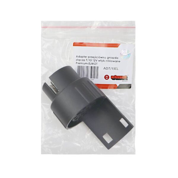 Adapter Przejściówka Gniazda Złącza 7/13 12v Wtyki Niklowane Premium Elmot - obrazek 4