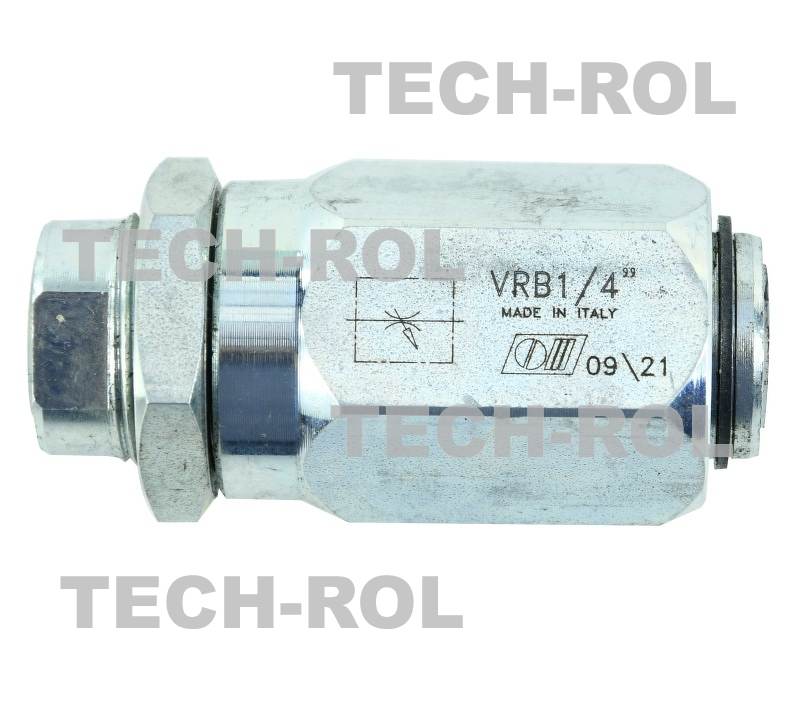 Zawór VRB baryłkowy z regulacją dławiący w dwie strony gwinty: 1/4"